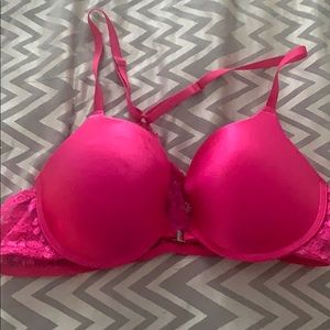 Pink bra